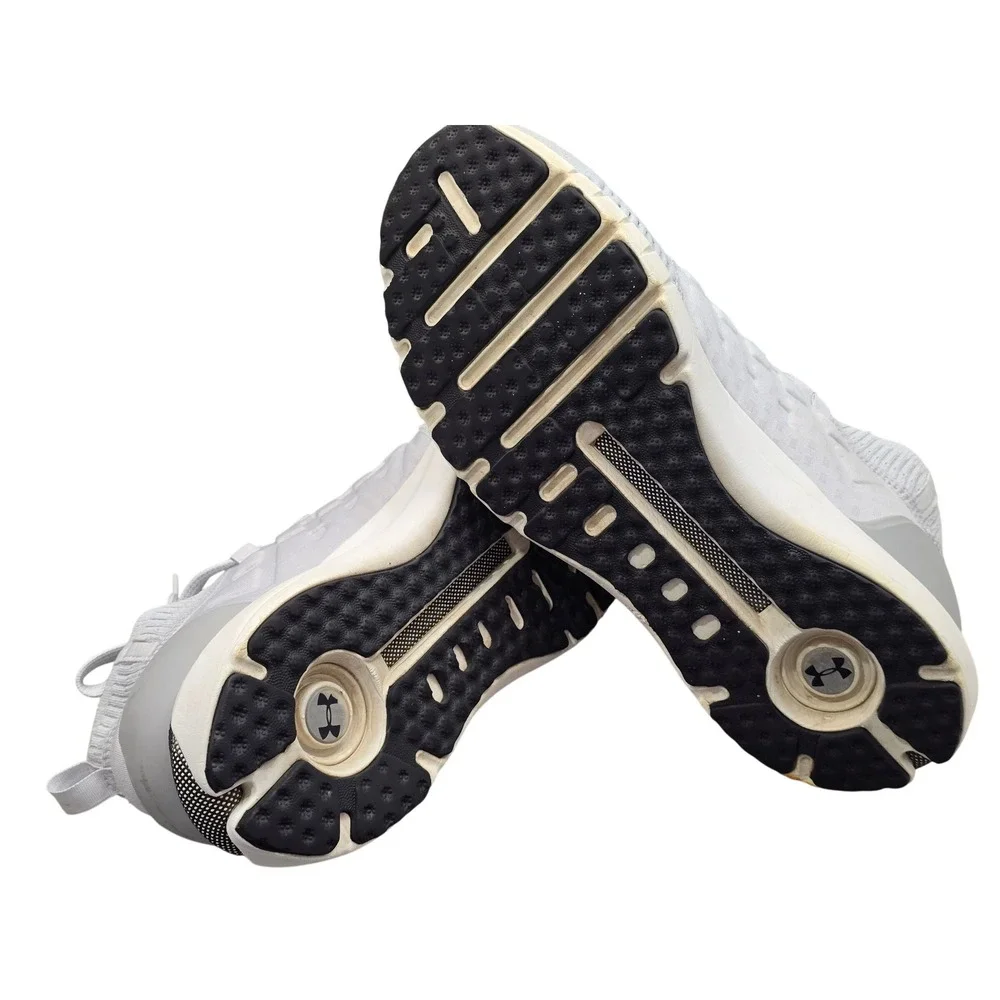 Under Armour HOVR Phantom 2 Knit Sneakers Men's 12 White Gray Running Gym Sporty